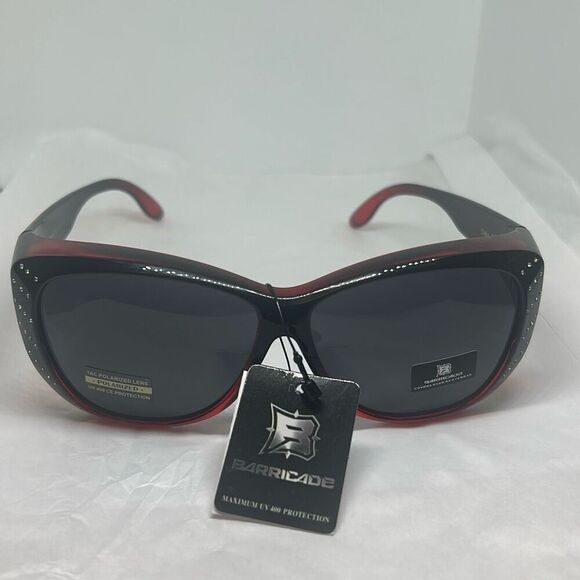 Barricade PZ-BAR617 Women’s Sunglasses – Rhinestone Detail | Butterfly Oval Fram - Picture 2 of 3